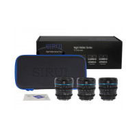 SIRUI Nightwalker 24, 35&55mm T1.2 S35 Manual Focus Cine Lens Bundle (Black) L Mount